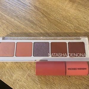 Natasha Denona puff paint blush and coral eyeshadow palette